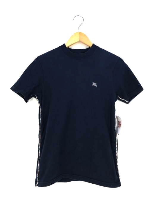 バーバリーロンドンブルーレーベル BURBERRY LONDON BLUE LABEL ロゴ刺繍 クルーネック半袖Tシャツ レディース JPN：M