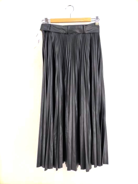 ザラ ZARA フェイクレザープリーツスカート レディース JPN：M
