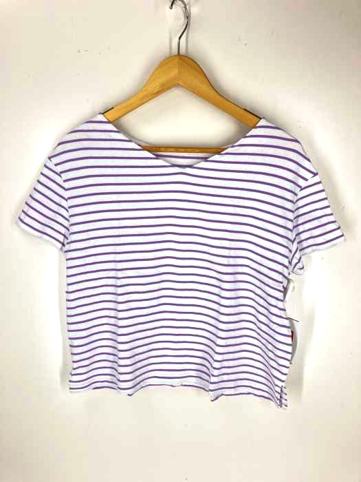 IENA SLOBE（イエナスローブ） カラーボーダーボートネックプルオーバー レディース トップス Tシャツ・カットソー