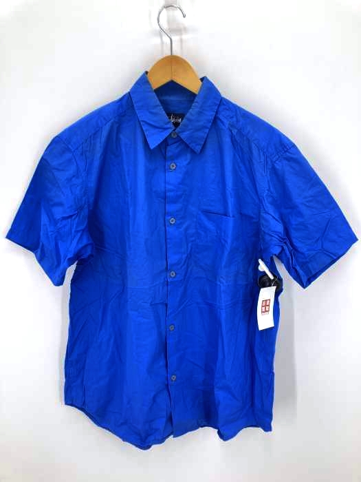 Stussy(ステューシー) 紺タグ 半袖ボタンシャツ メンズ  L