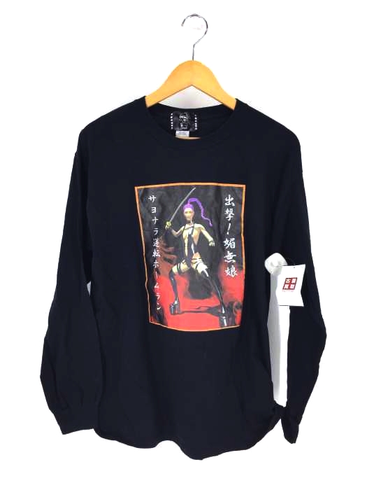 KOBINAI(コビナイ) 出撃 媚無娘 さよなら逆転ホームラン プリント L/S Tシャツ レディース JPN：L