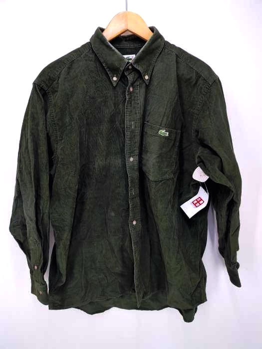 CHEMISE LACOSTE(シュミーズ ラコステ) 胸ワニロゴ コーデュロイBDシャツ メンズ  41