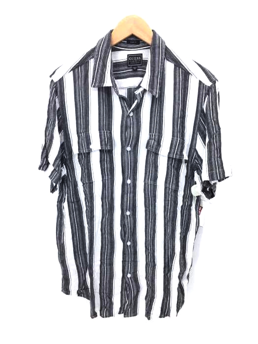 GUESS(ゲス) オープンカラーストライプシャツ メンズ JPN:M