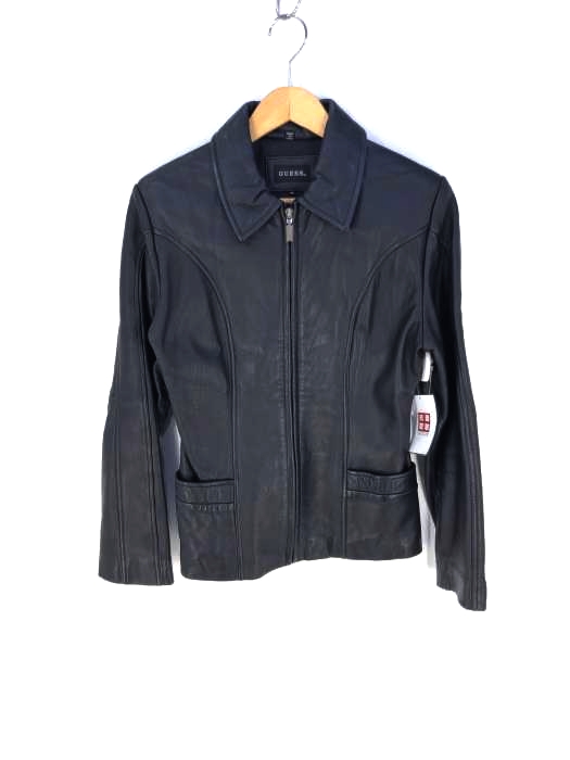 GUESS(ゲス) シングル レザージャケット レディース  S
