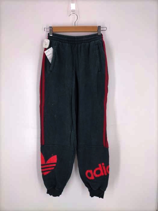 adidas(アディダス) 90S 銀タグ デサント社製 サイドラインロゴプリントスウェットパンツ メンズ JPN：L