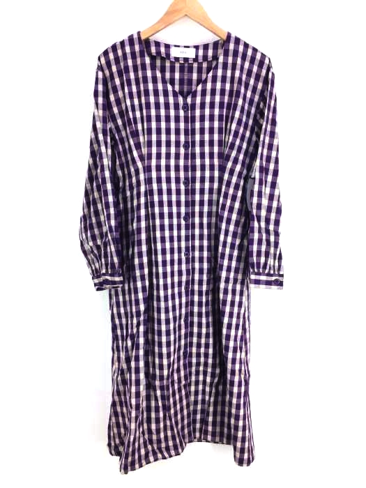 AZUL by moussy(アズールバイマウジー) VOLUME SLEEVE SFLARE ONEPIECE レディース  M