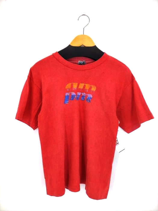 USED古着(ユーズドフルギ) 企業ロゴ プリント TEE レディース 表記無