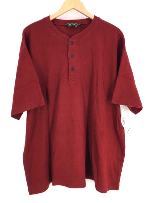 Eddie Bauer(エディーバウアー) 半袖ヘンリーネックTシャツ メンズ  XL