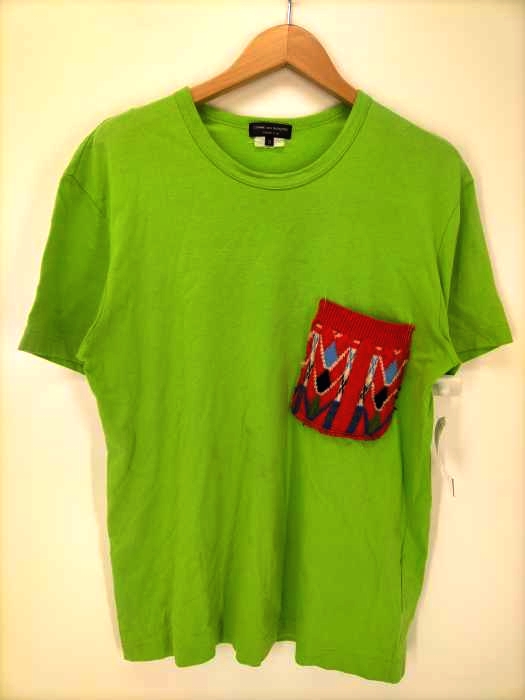 COMME des GARCONS HOMME PLUS(コムデギャルソンオムプリュス) AD2009 ニット胸ポケットTシャツ メンズ JPN：M