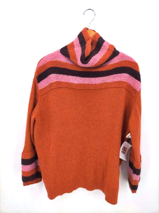 USED古着(ユーズドフルギ) {{BEYOND FARM TO CLOSET}} ハイネックボーダーニット レディース  LL