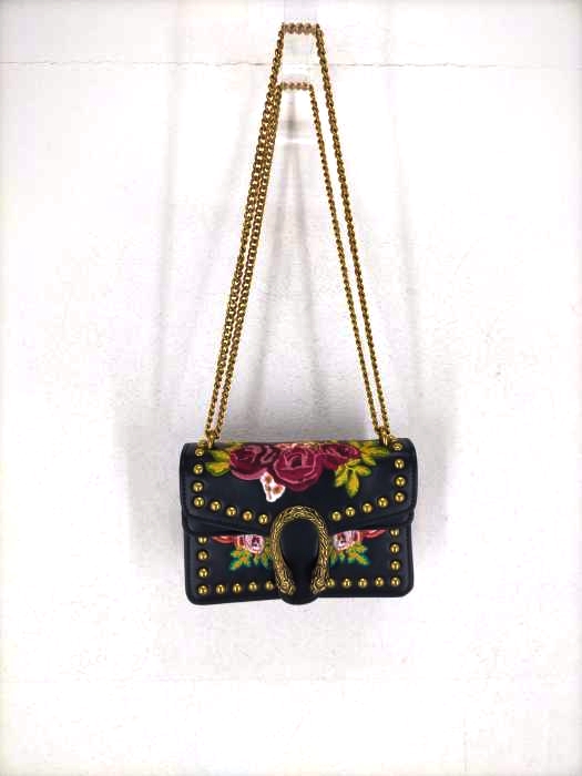 USED古着(ユーズドフルギ) 刺繍チェーンショルダーバッグ レディース 表記無