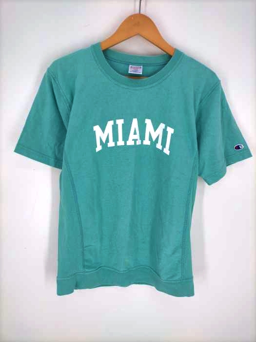 Champion(チャンピオン) REVERSE WEAVE T-SHIRT MIAMI プリント メンズ  L