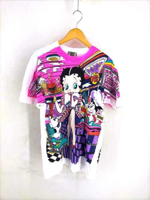 FRUIT OF THE LOOM(フルーツオブザルーム) 90S MADE IN U.S.A. 両面オーバープリント半袖Tシャツ メンズ JPN：L