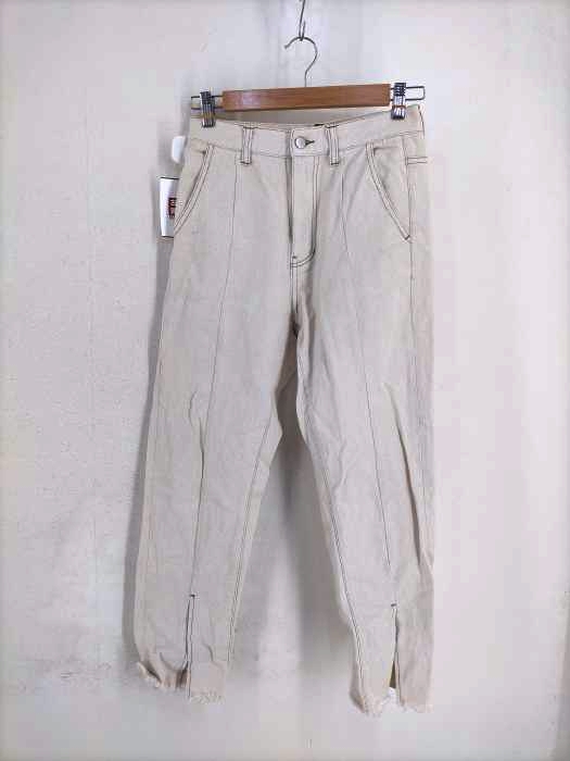 ケイビーエフ KBF 20SS 裾カットオフデニムパンツ レディース JPN：38
