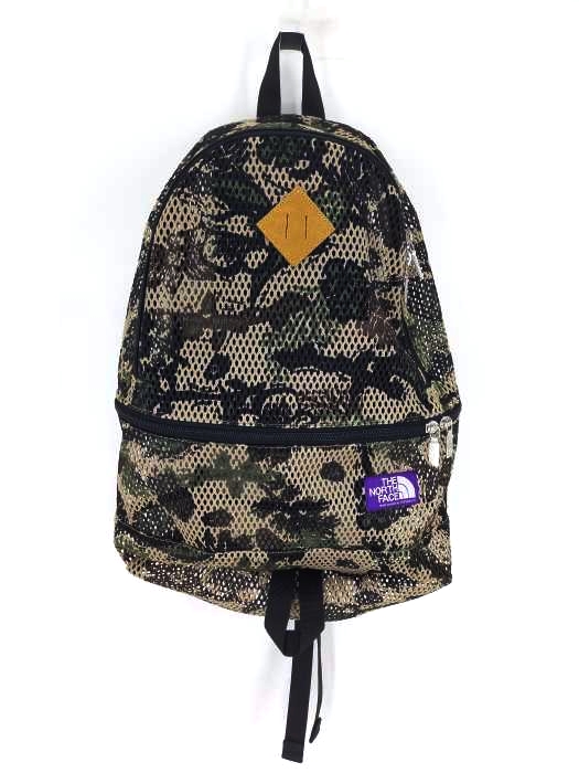 ノースフェイスパープルレーベル THE NORTH FACE PURPLE LABEL Botanical Print Mesh Day pack メンズ 表記無