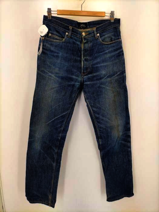 アーペーセー A.P.C. RUE DE FLEURUS PARIS セルビッジボタンフライデニム メンズ  32