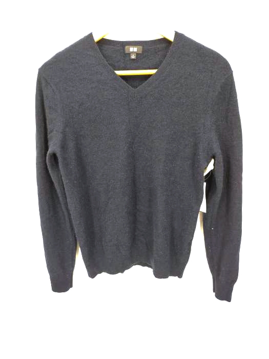 ユニクロ UNIQLO カシミヤ Vネックニット メンズ JPN：M