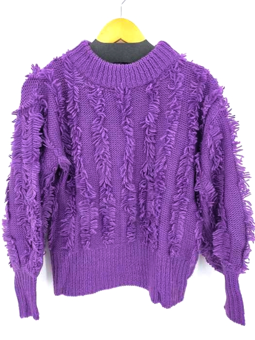 ミルクフェド MILK FED 17AW フリンジアクリルウールニット メンズ ONE SIZE