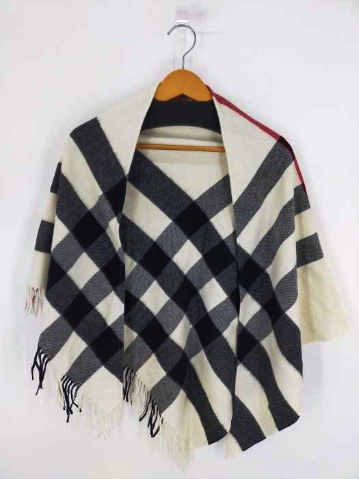 バーバリー BURBERRY ウールチェックスカーフ レディース 表記無
