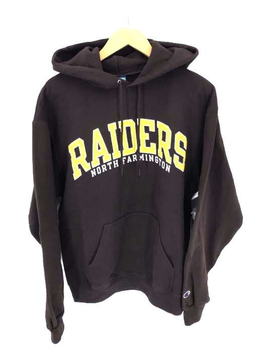 Champion(チャンピオン) RAIDERSアーチロゴプリントプルオーバーパーカー メンズ import：M import：M