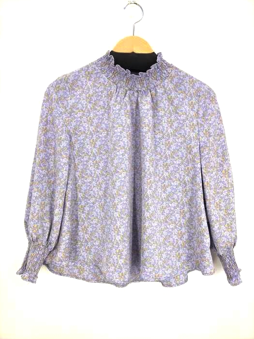 snidel(スナイデル) 花柄サテンシフォンブラウス レディース  ONE SIZE