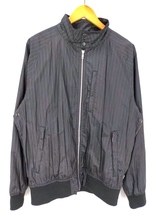 Stussy(ステューシー) AUTHENTIC GEAR ピンストライプ ジップアップブルゾン メンズ import：L