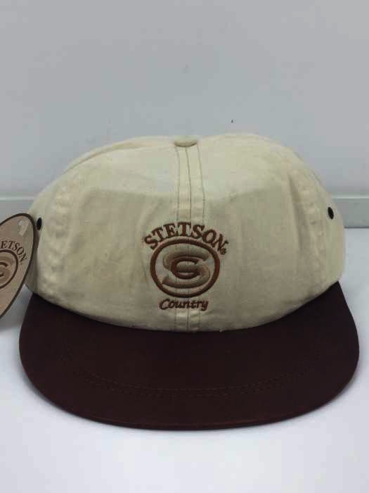STETSON(ステットソン) レザーコンビロゴ刺繍キャップ メンズ 表記無