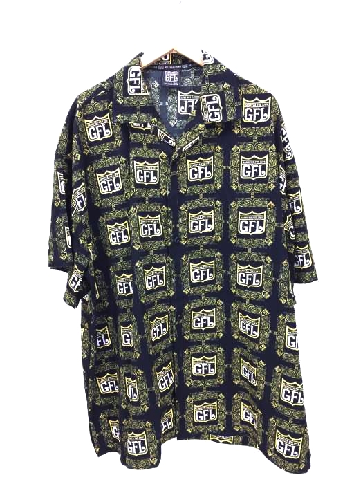 USED古着(ユーズドフルギ) GFL 韓国製 オープンカラーシャツ メンズ  2XL