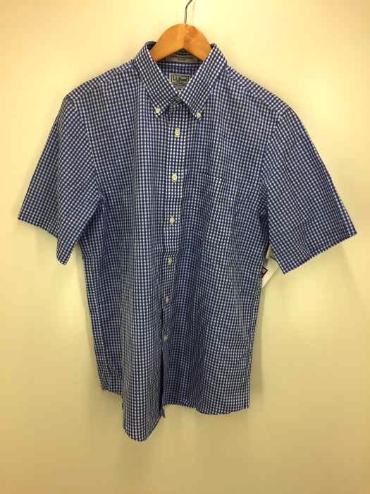 L.L.Bean(エルエルビーン) WRINKLE RESISTANT TRIM FIT チェック ボタンダウンシャツ メンズ JPN：M