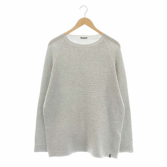 ディーゼル DIESEL カシミヤ混 ニット セーター プルオーバー クルーネック 長袖 L グレー /HS メンズ  L