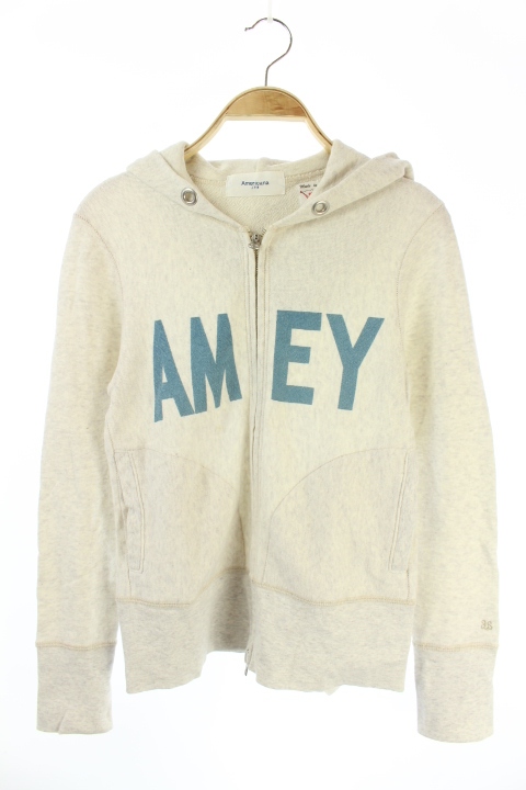 Americana(アメリカーナ) J.P.N パーカー ジップアップ 長袖 スウェット M オフホワイト /MY ■OS ▲H レディース  M