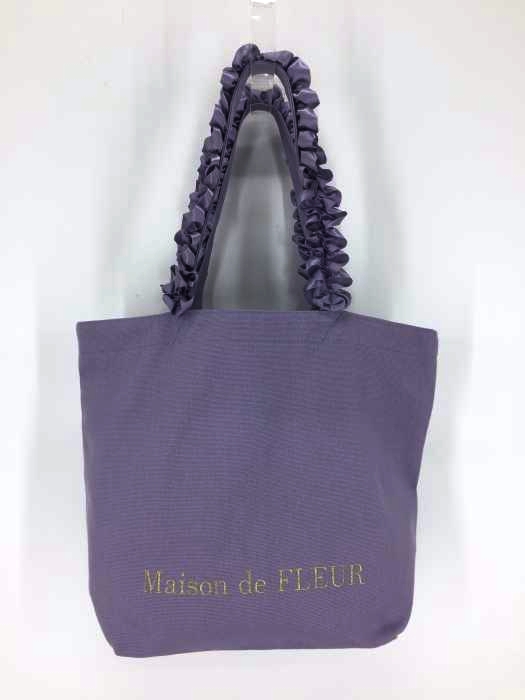 Maison de FLEUR(メゾンドフルール) フリル キャンバストートバッグ レディース 表記無