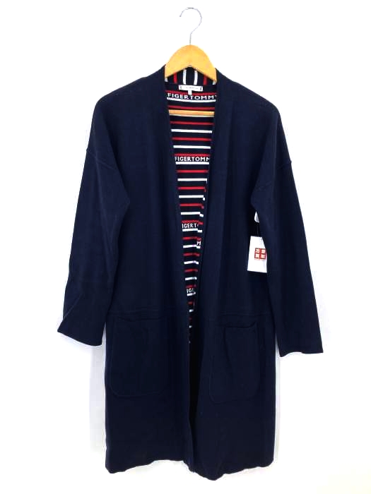 TOMMY HILFIGER(トミーヒルフィガー) 裏地ボーダーロングカーディガン レディース  S