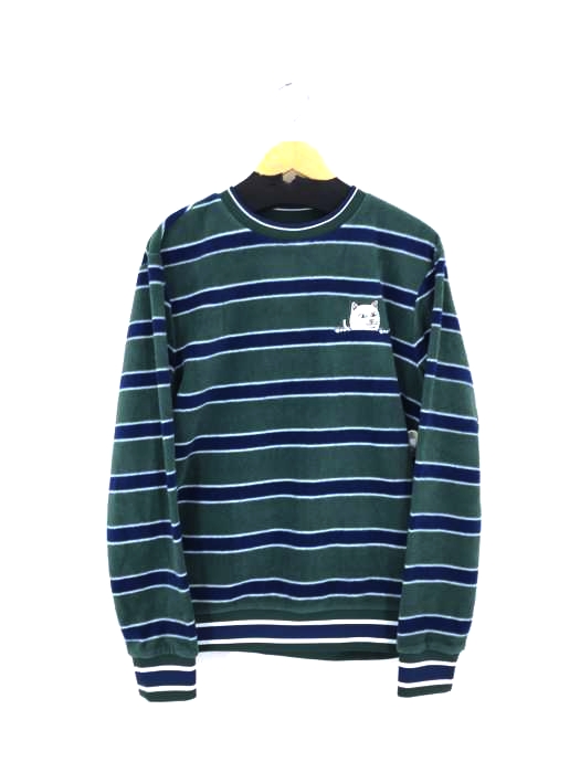 RIPNDIP(リップンディプ) PEEKING NERMAL POLAR FLEECE CREWNECK メンズ JPN:M