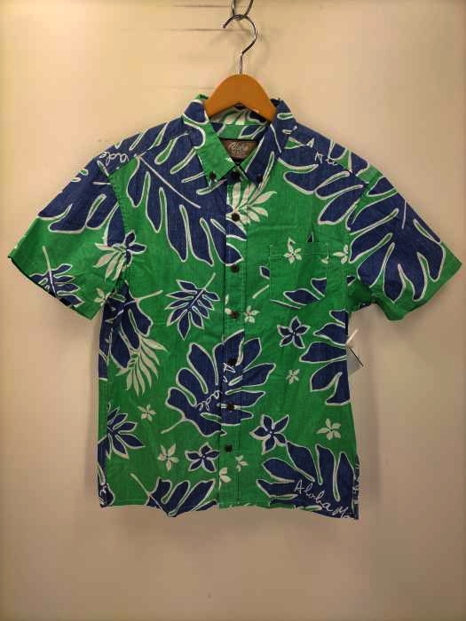 Aloha MADE(アロハメイド) リバースプリント アロハシャツ メンズ JPN：M