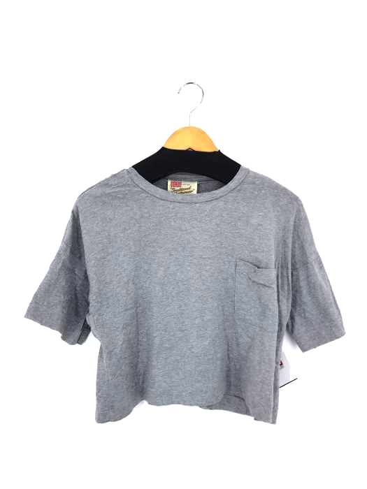 Traditional Weatherwear(トラディショナルウェザーウェア) ボートネック クロップド ポケットTシャツ レディース import：S