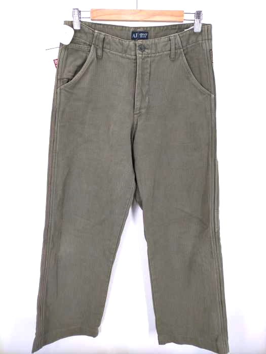 ARMANI JEANS(アルマーニジーンズ) イタリア製 ヘリンボーン ユーロワークパンツ メンズ 32inch