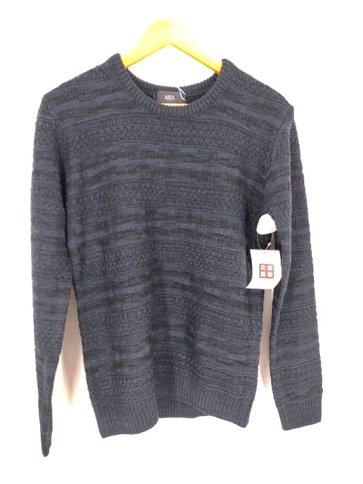 AZUL by moussy(アズールバイマウジー) GRADATION BORDER C/N KNIT メンズ  S