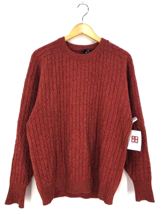 ユーズドフルギ USED古着 ケーブル編みカシミアニットセーター メンズ  L
