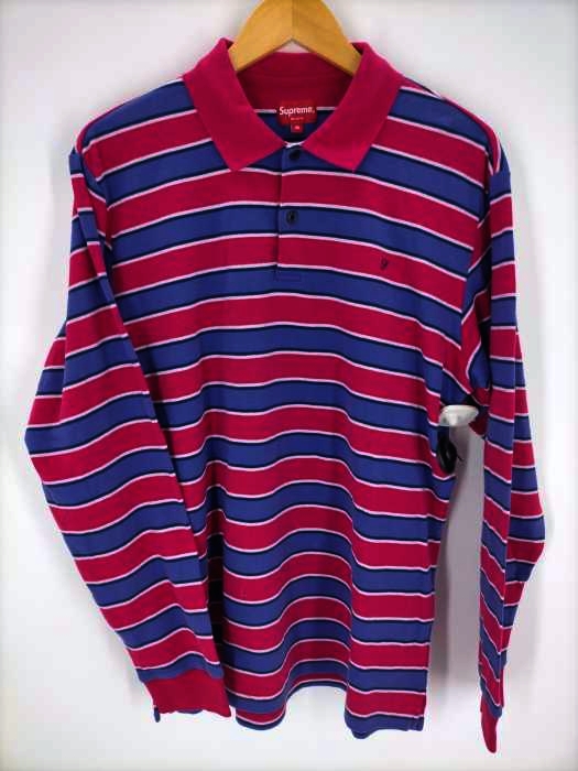 シュプリーム Supreme 18AW Striped L/S Polo メンズ JPN：M