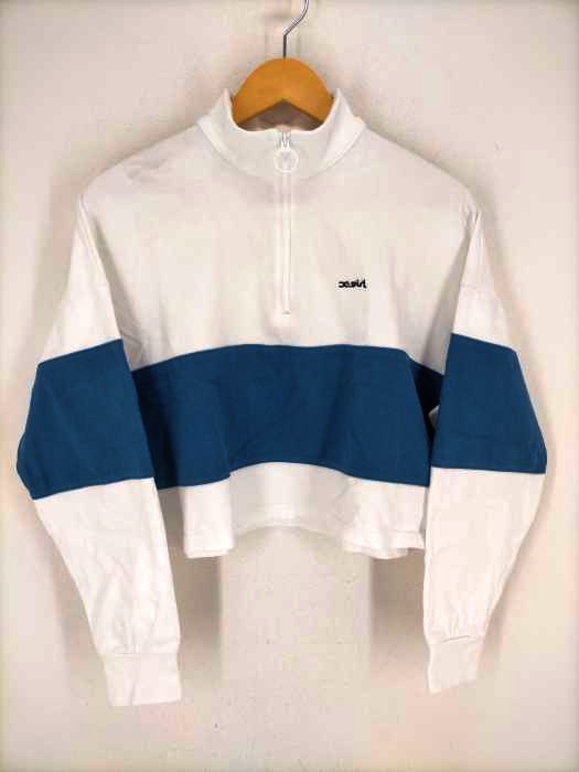 X-girl(エックスガール) 21AW CROPPED RUGBY SHIRT レディース JPN：M