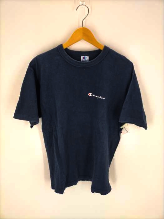 Champion(チャンピオン) 90S 青タグ スクリプトロゴプリント半袖Tシャツ メンズ JPN：L