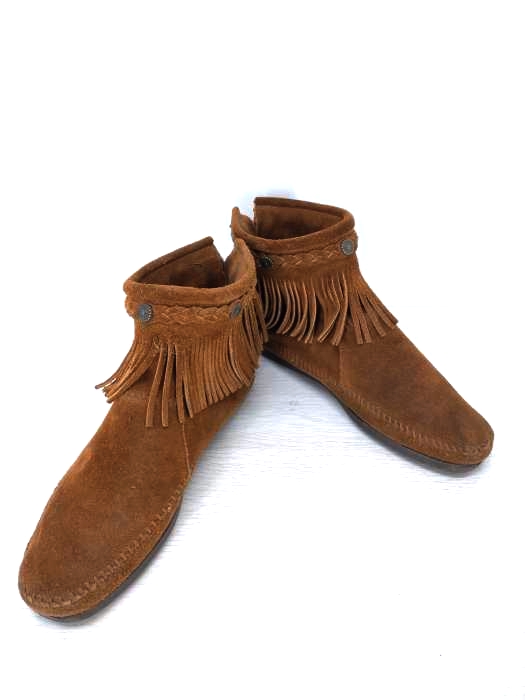 ミネトンカ Minnetonka フリンジ ショートブーツ レディース 表記無