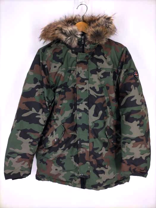 POLO RALPH LAUREN(ポロラルフローレン) カモ柄 フーディーダウンジャケット メンズ JPN：XL