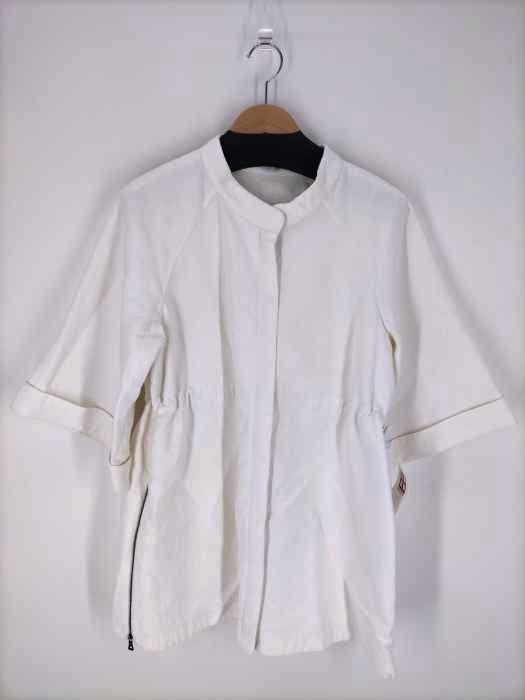 ジルサンダーネイビー JIL SANDER NAVY ウエストマーク 比翼 ジップアップデザイントップス レディース  40