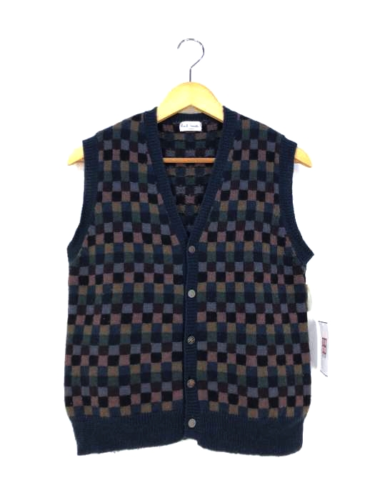 ポールスミスロンドン Paul Smith LONDON チェッカードパターンニットベスト メンズ  無