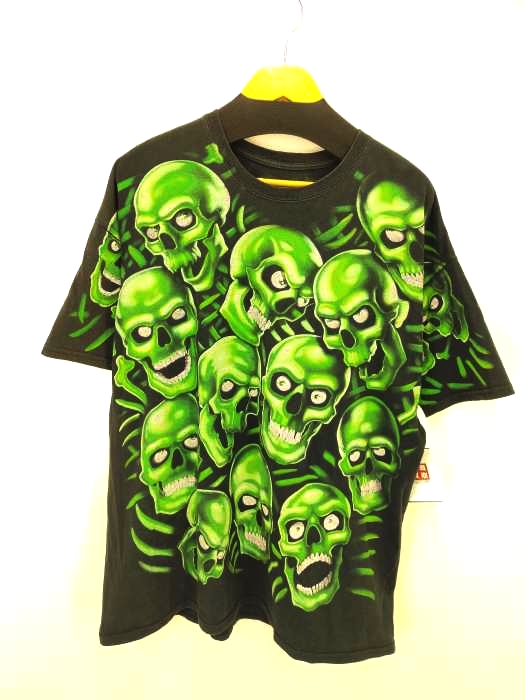 リキッドブルー LIQUID BLUE スカルパイル Tシャツ メンズ JPN：XXL