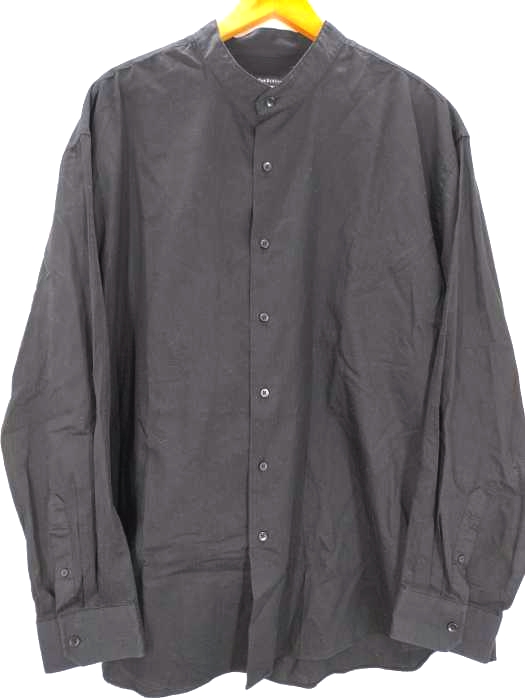 ヴァンヒューゼン VAN HEUSEN 同色ストライプ バンドカラーシャツ ビッグサイズ メンズ import：XXL