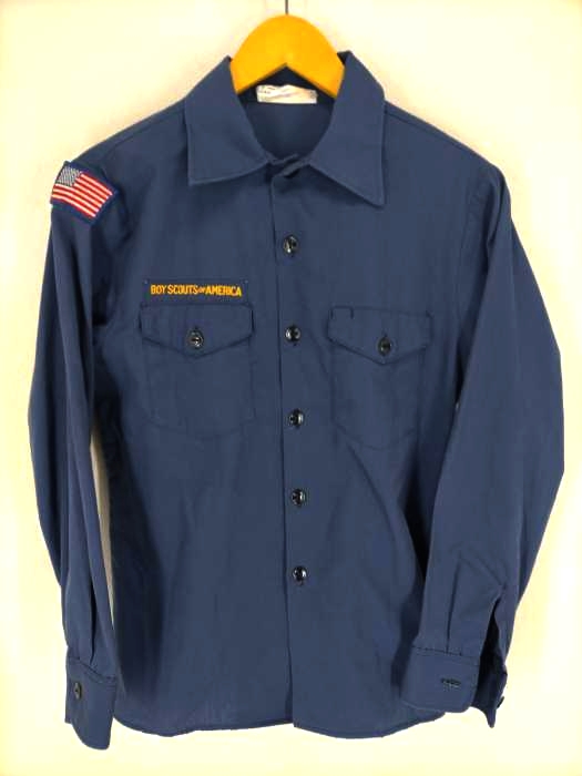 ユーズドフルギ USED古着 BOY SCOUTS OF AMERICA ロングスリーブシャツ メンズ 表記無