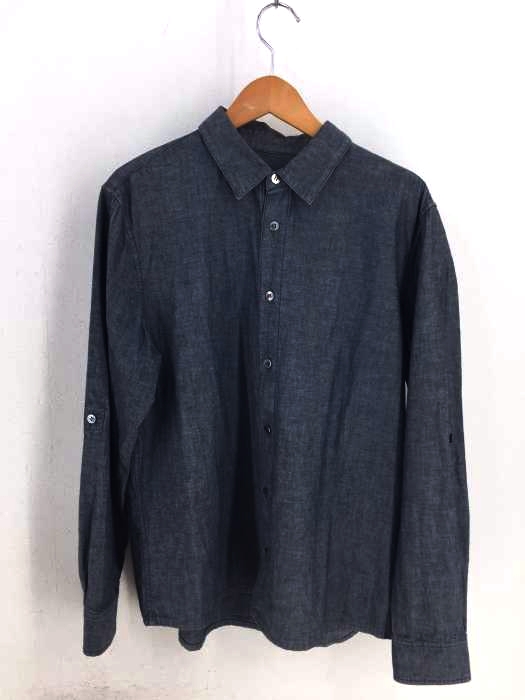 A.P.C.(アーペーセー) ブラックシャンブレーシャツ メンズ JPN：L